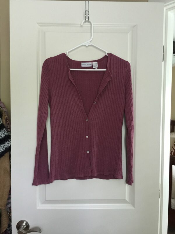 Jaclyn Smith Purple Sweater