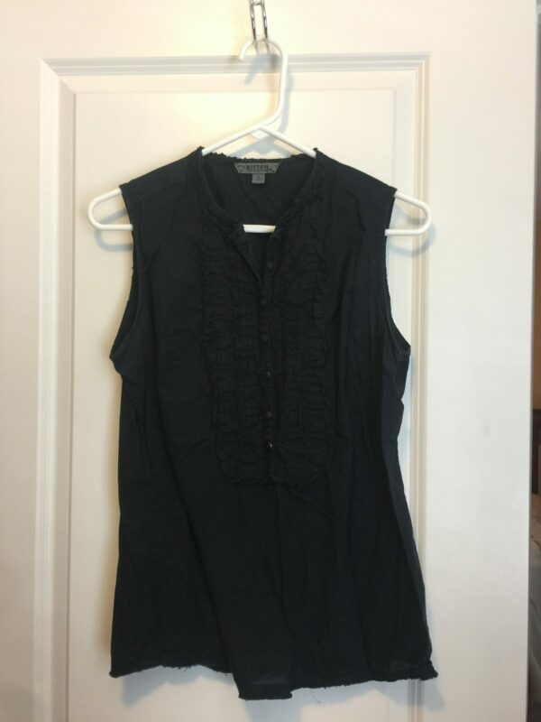 Bitten sleeveless top large black