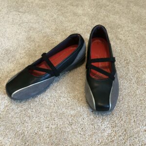 Rockport black and gray flats size 9 1/2