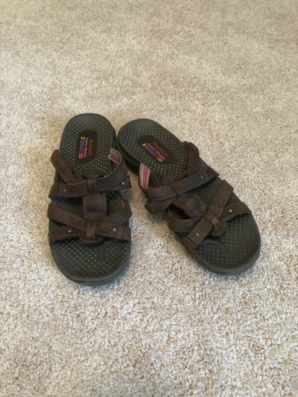 Brown sketcher sandals size 9