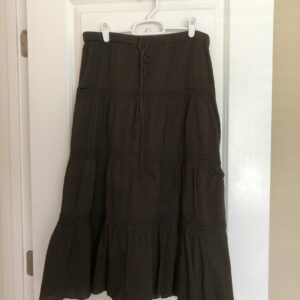 Loft medium brown skirt