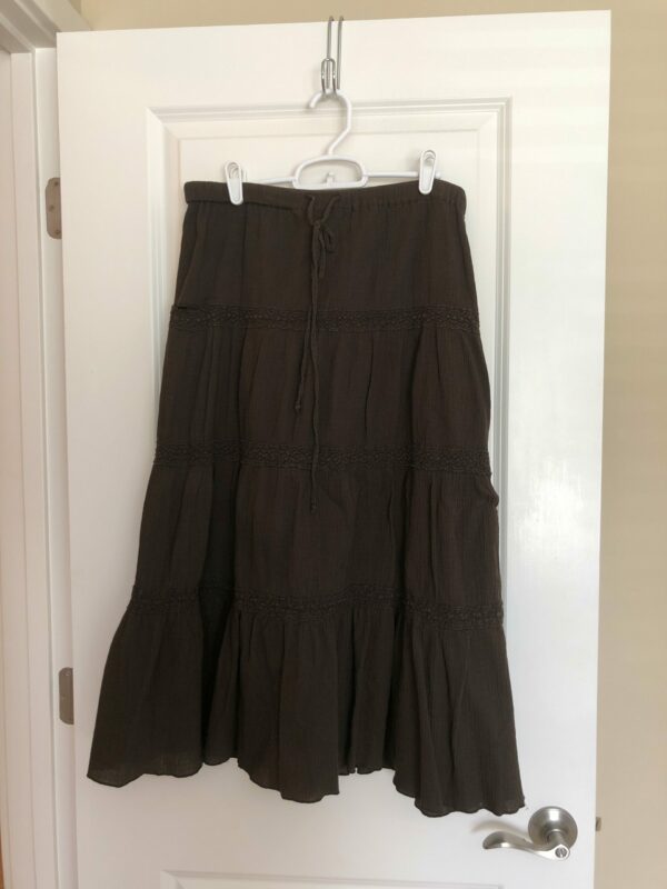 Loft medium brown skirt